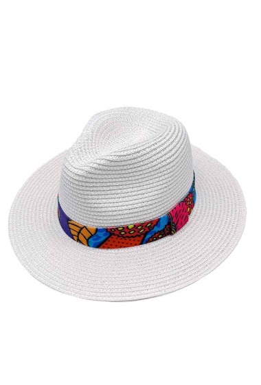 Wholesaler By Oceane - HAT WITH PRINT RIBBON
