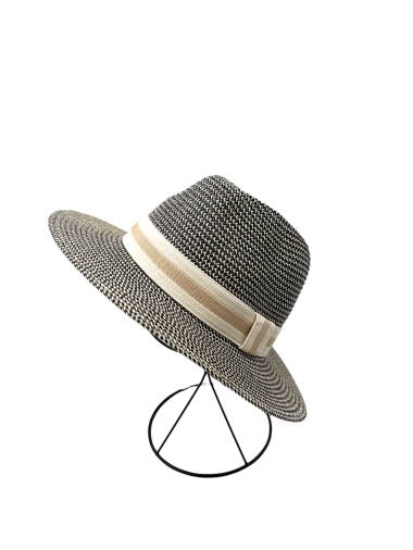 Wholesaler By Oceane - Bicolor decorated borsalino style hat
