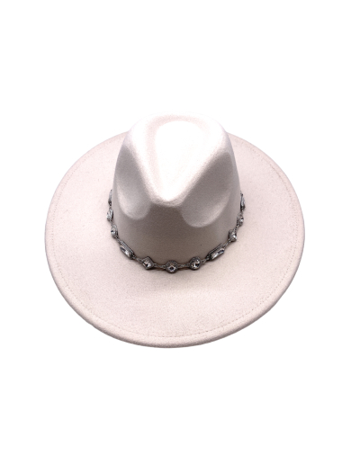 Wholesaler By Oceane - Felt hats with diamond jewelry style decoration