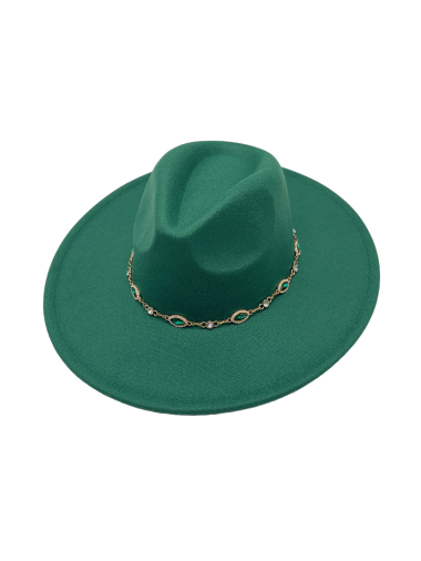 Wholesaler By Oceane - Felt hats with Emerald and diamond