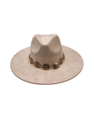 Wholesaler By Oceane - Felt hats with small blue stone