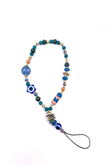Wholesaler By Oceane - Pearl Cell Phone Strap - Wrist Strap