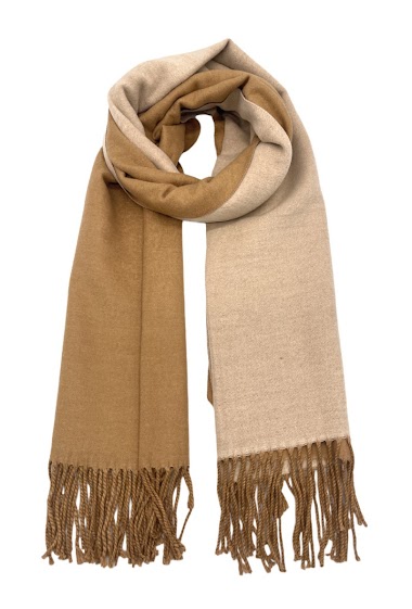 Großhändler By Oceane - Bicolor scarf with fringes