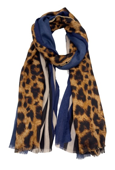 Wholesaler By Oceane - Leopard print thin scarves