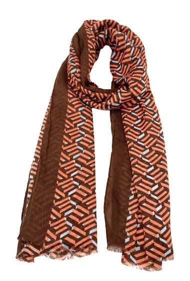 Wholesaler By Oceane - Line print thin scarves