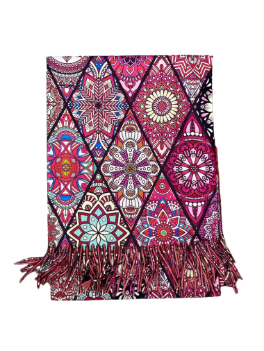 Wholesaler By Oceane - Printed scarf with fringes