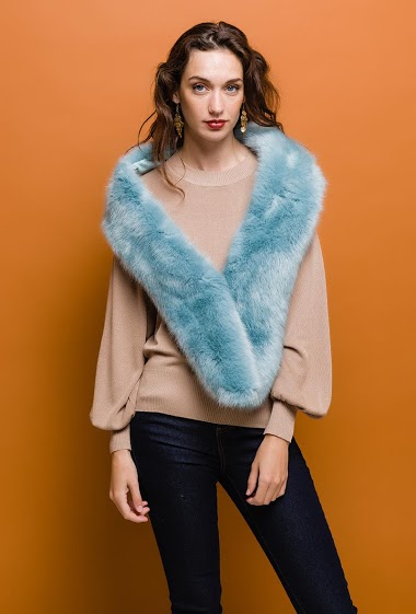 Wholesaler By Oceane - Faux fox fur stole