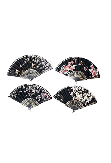 Wholesaler By Oceane - Floral and butterflies hand fan