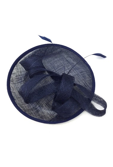 Wholesaler By Oceane - FASCINATOR DECORATED WITH FEATHERS AND SWIRLS