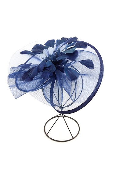 Wholesaler By Oceane - FASCINATOR DECORATED WITH FEATHERS