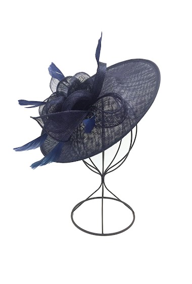 Wholesaler By Oceane - FASCINATOR IN FLORAL MOTIF DECORATED WITH FEATHERS