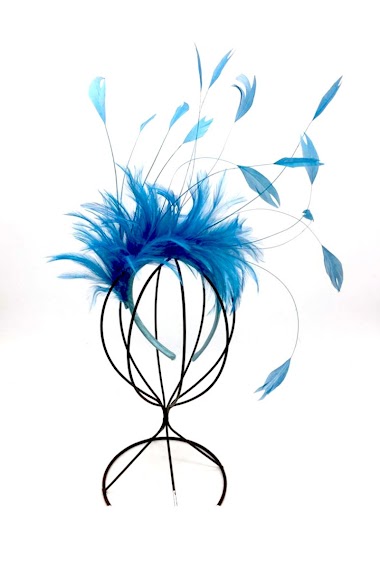Wholesaler By Oceane - HAIRBAND FASCINATOR WITH BIG VOLUME OF FEATHERS