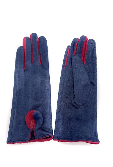 Wholesaler By Oceane - GLOVES TOUCH SCREEN SENSITIVE WITH POMPON