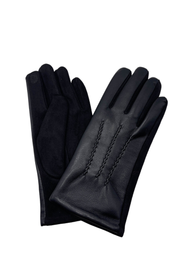 Wholesaler By Oceane - Faux leather tactile gloves