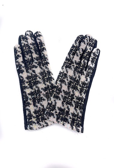 Mayorista By Oceane - GLOVES IN TWEED FABRIC. TOUCH SCREEN SENSITIVE