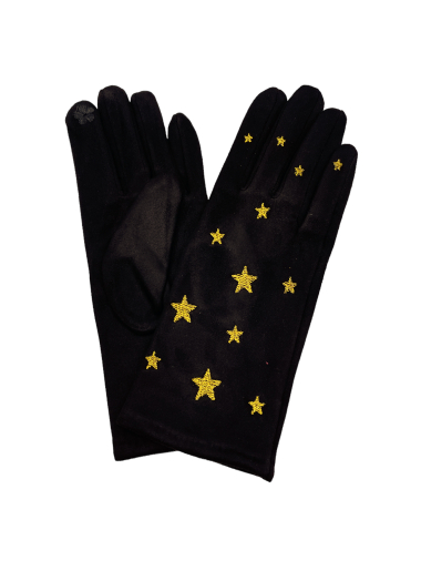 Wholesaler By Oceane - Touch sensitive gloves with stars embroidered