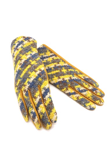 Mayorista By Oceane - GLOVES WITH WOOL TOUCH, TWEED IN DIAGONAL PATTERNS. TOUCH SCREEN SENSITIVE
