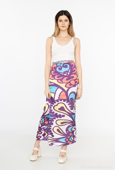 Wholesaler By Oceane - Skirt/pareo printed beach wear top