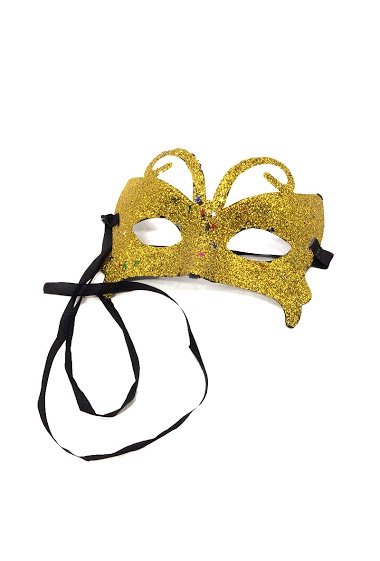 Großhändler By Oceane - GLITTERED MASQUERADE EYE MASK (SMALL) IN BUTTERFLY MOTIF