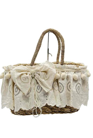 Wholesalers By Oceane - EMBROIDERY STRAW BAG
