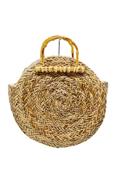 Panier best sale paille rond