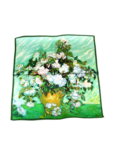 Wholesaler By Oceane - SMALL SILK SQUARE SCARF