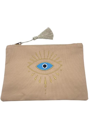 Mayorista By Oceane - Colorful pouch decorated  with an eye in the middle