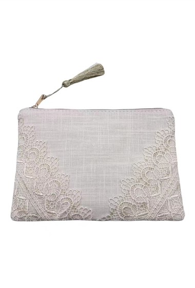 Wholesaler By Oceane - Colorful pouch decorated with embroidery on the sides