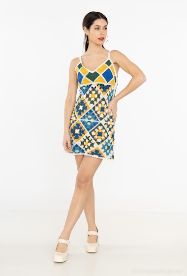 Wholesaler By Oceane - Above knee length knitted dress