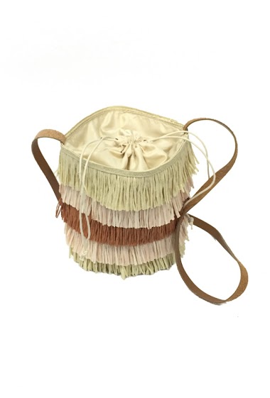 Großhändler By Oceane - Rounded strap bag with fringes