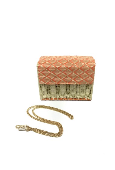 Wholesaler By Oceane - Square shape wicker basket strap bag