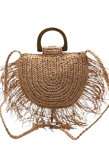 Mayorista By Oceane - Half moon shaped handbag decorated with tapered details