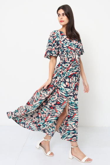 Wholesaler BY ONE - PLUS SIZE PRINTED DRESS