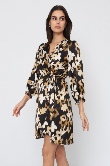 Wholesaler BY ONE - PLUS SIZE PRINTED DRESS