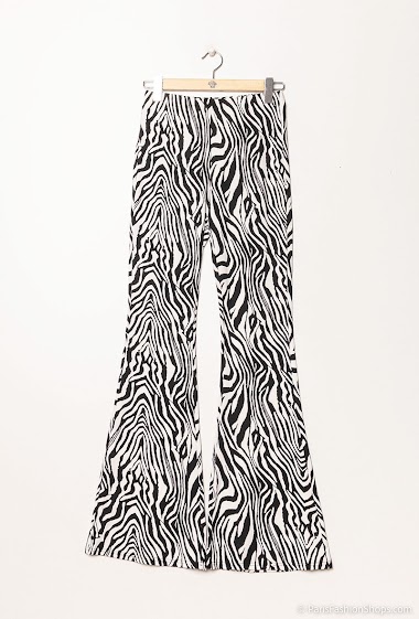 Wholesaler By Swan - Zebra print flared pants