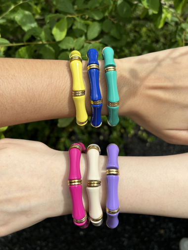Grossiste ELINE L'ATELIER - Bracelets colorés avec élastique