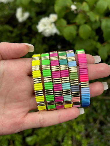 Grossiste ELINE L'ATELIER - Bracelet colorés avec élastique