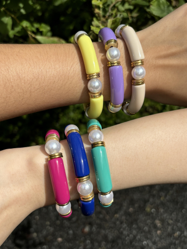 Grossiste ELINE L'ATELIER - Bracelets colorés avec perles