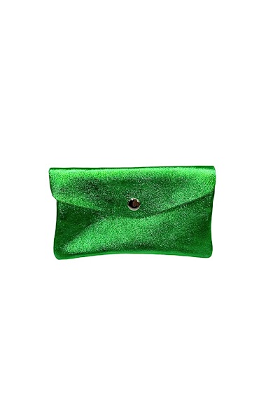 Wholesalers JULIET'S&CO - LARGE IRIDESCENT COLOURED LEATHER WALLET