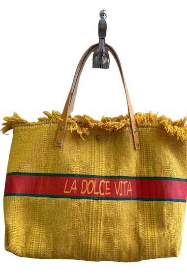 Wholesaler JULIET'S&CO - DOLCE VITA SHOPPING BAG IN COTTON, MADE IN ITALY