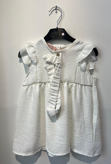 Wholesalers Camille de Paris - Dress+headband baby girl MINI ME Made in France