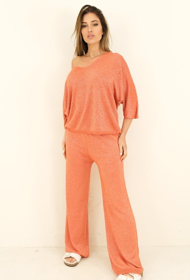 Set - Pants + Jumper, Oversize, Iridescent knit | LUCINDA