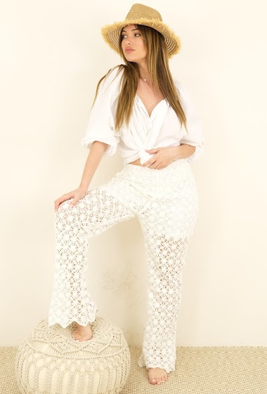 Wholesaler Capucine - Trousers - Cotton, Crochet, Lined | SARIA