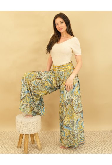 Wholesalers Capucine - Pants - Silk, Elastic waistband, Sequin | ROSIN