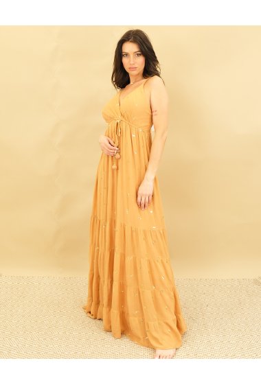 Wholesalers Capucine - Dress - Bohemian, Gold leaf | AMADEA