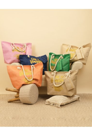 Wholesalers Capucine - Bag - Shopping bag, zip closure + Zipped pocket | DAFNA