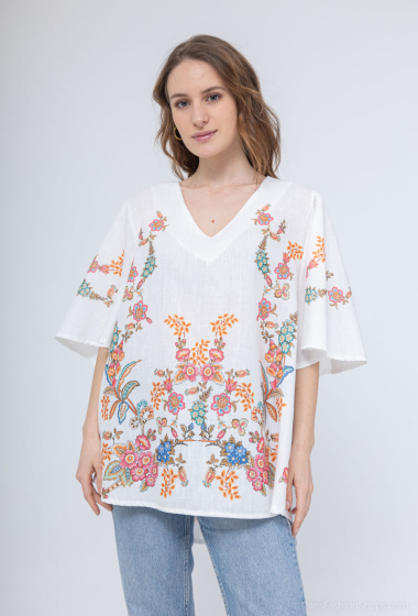 Wholesaler Catherine Style - Loose floral print blouse