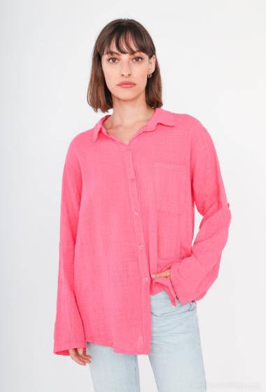 Wholesaler Catherine Style - Cotton blouse with pocket