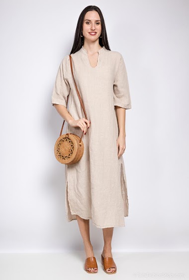 Wholesaler Catherine Style - Linen maxi dress
