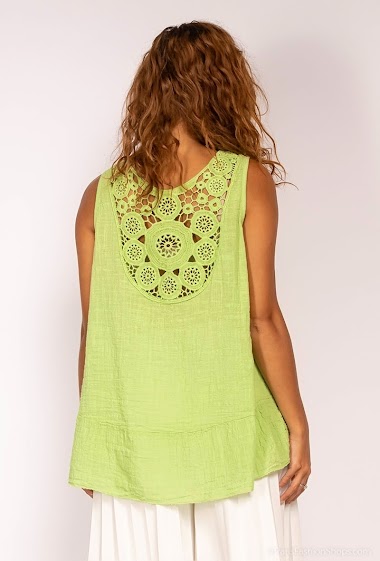 Wholesaler Bobo Glam' - Tank top with embroidered back